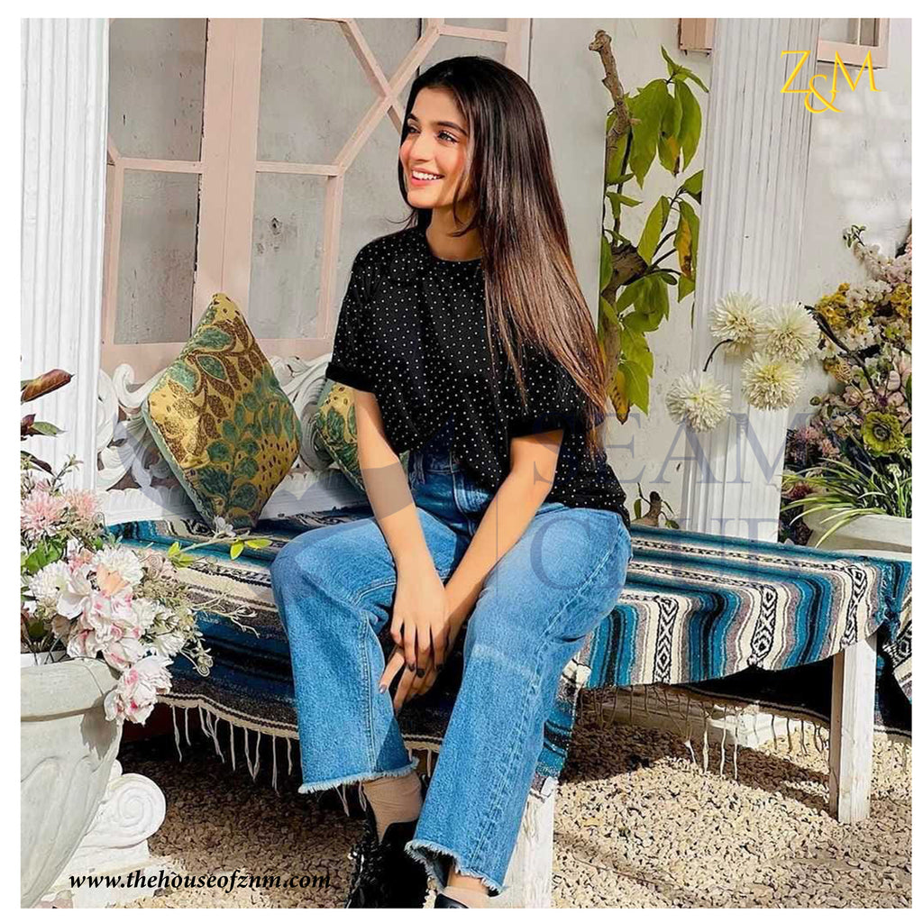 Polkadot Black - Relax Fit